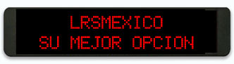 Pantalla de leds de 1 � 2 l�neas de 2 pi�s de largo
