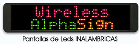 Nuestras pantallas inal�mbricas funcionan como PAGERS, son compatibles con todos nuestros transmisores